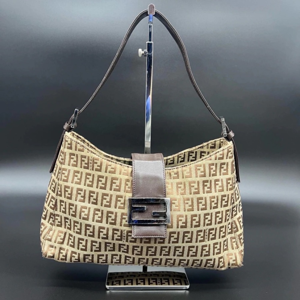 Fendi Zucchino Shoulder Hobo